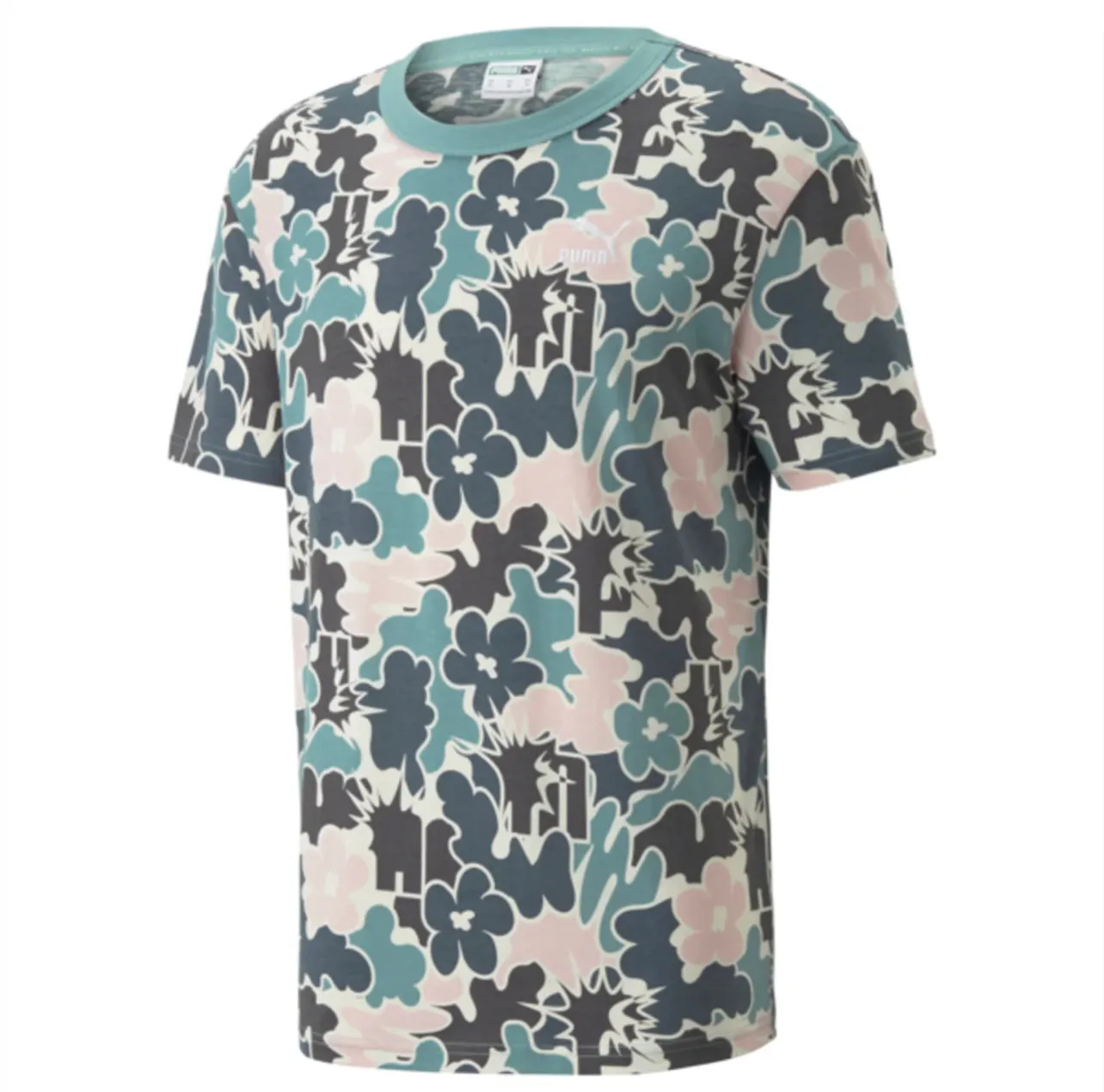 Puma SUMMER RESORT AOP  TEE Men’s -PRISTINE AOP