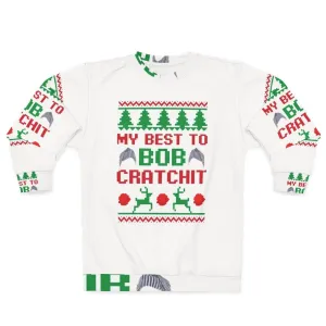 "David Rose's 'My Best to Bob Cratchit' Sweatshirt for Schitt's Creek Fans"