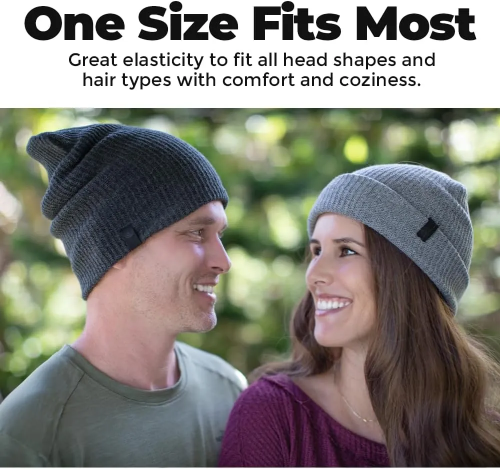Revony Long Ribbed Beanie - Soft, Warm & Cozy - Perfect Winter Beanie for Men & Women