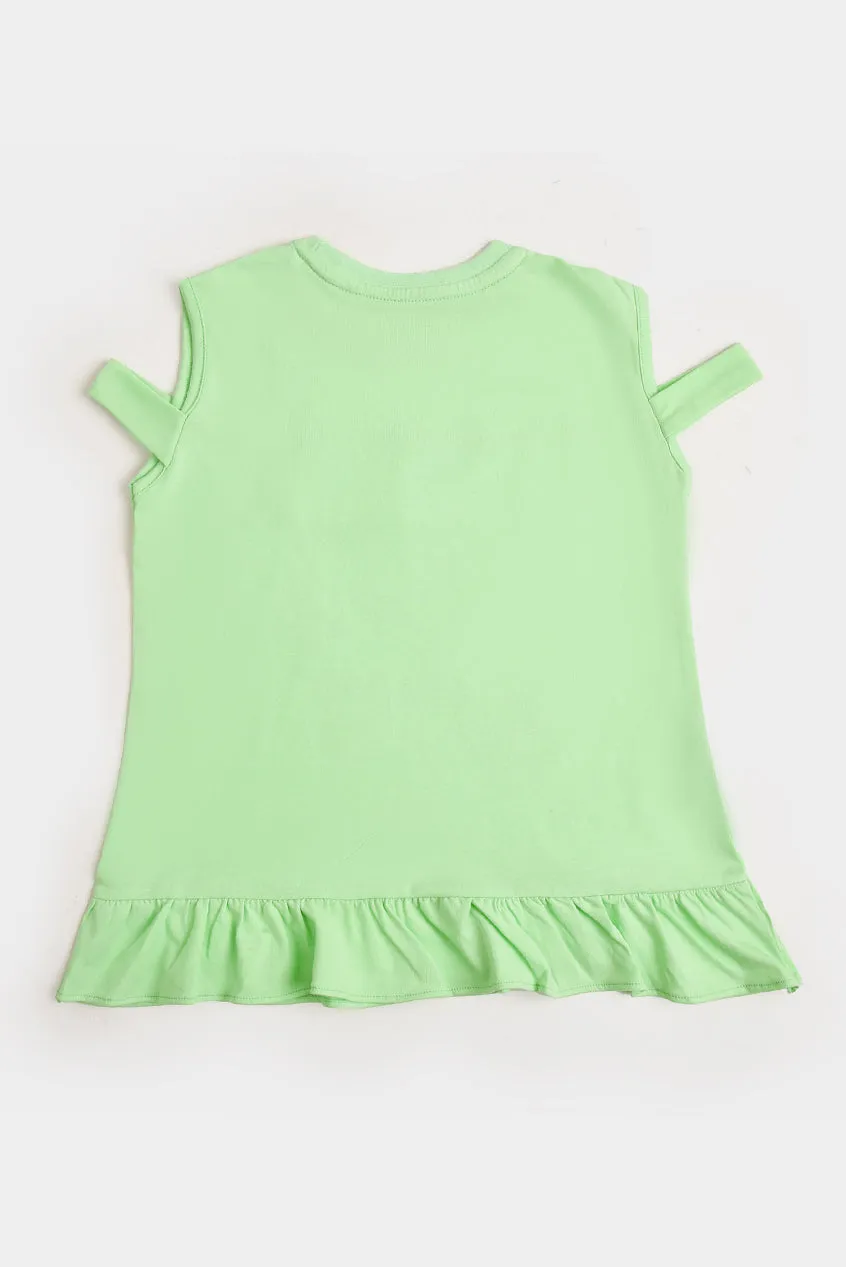 Ruffle Sleeve T-Shirt