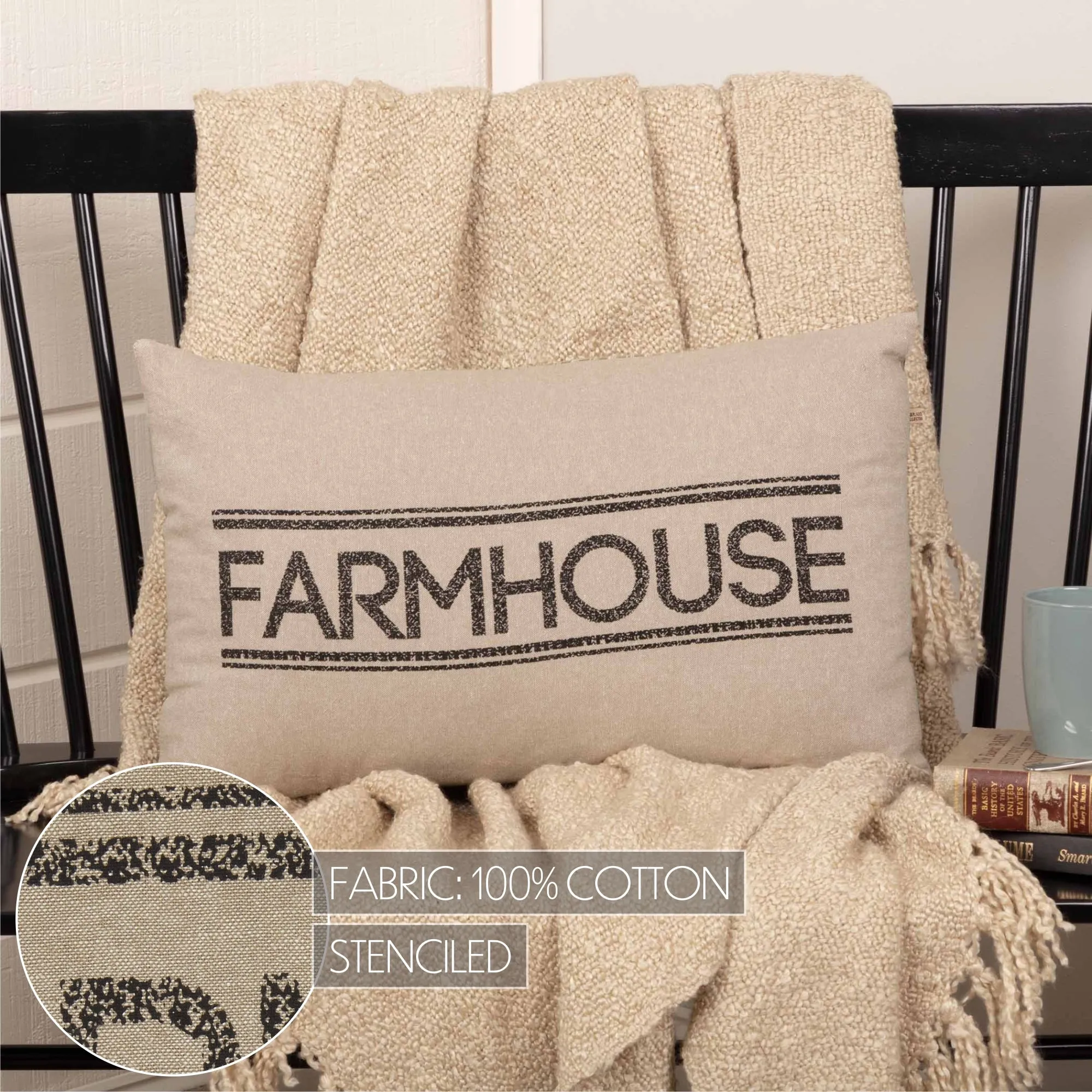 Sawyer Mill Farmhouse Pillow 14x22