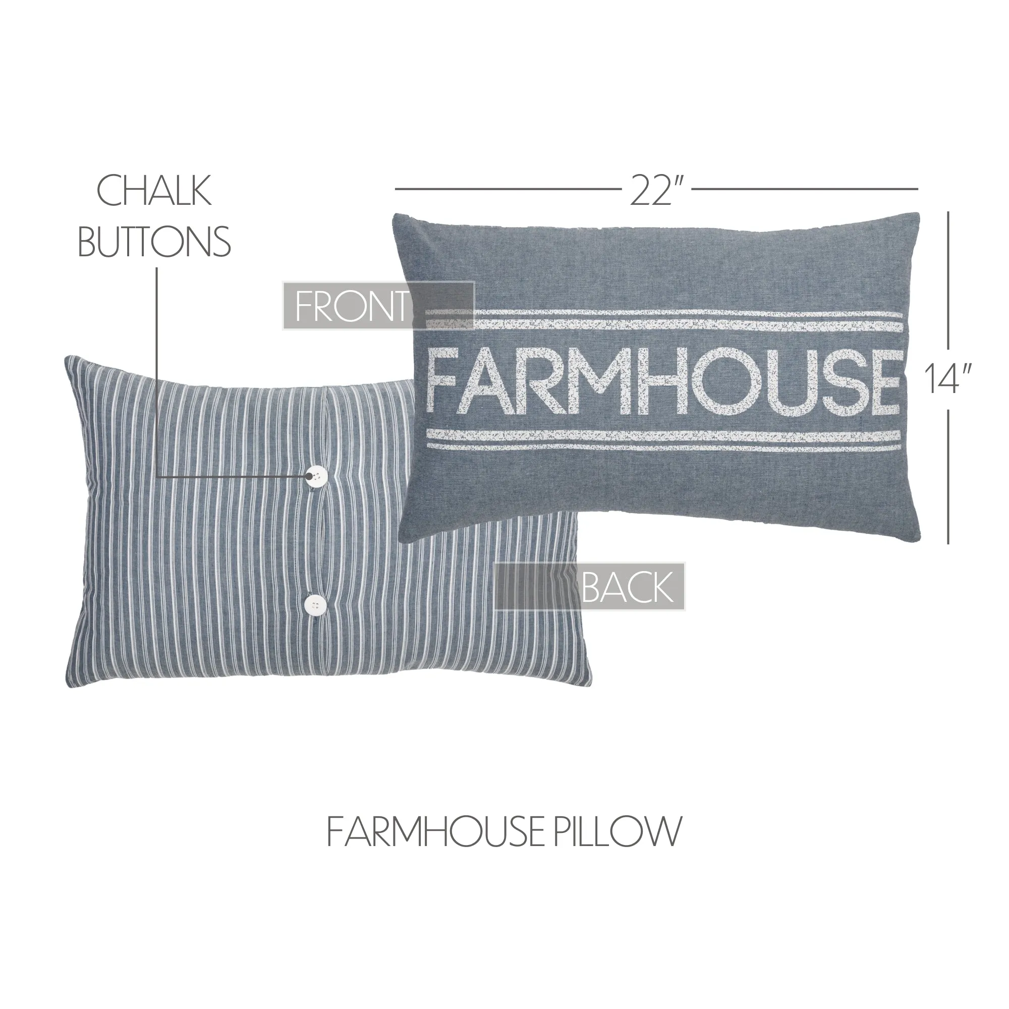 Sawyer Mill Farmhouse Pillow 14x22