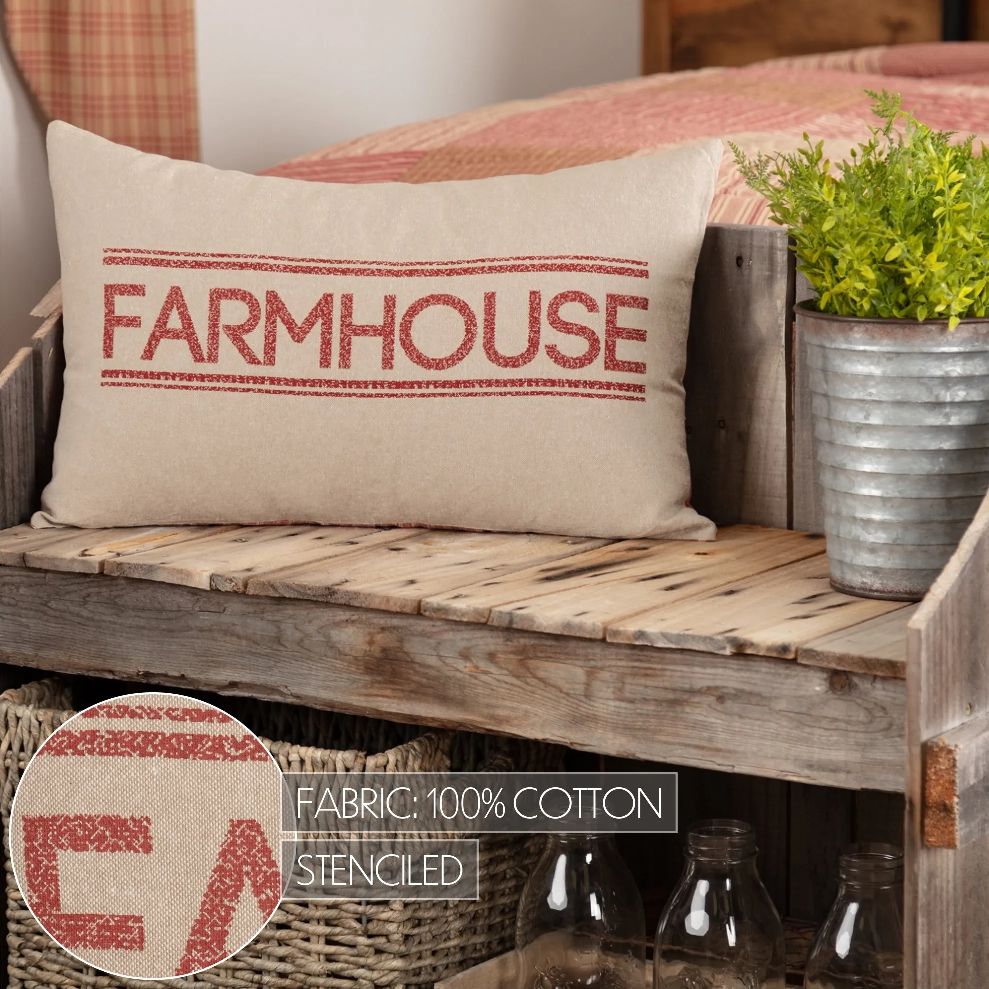 Sawyer Mill Farmhouse Pillow 14x22