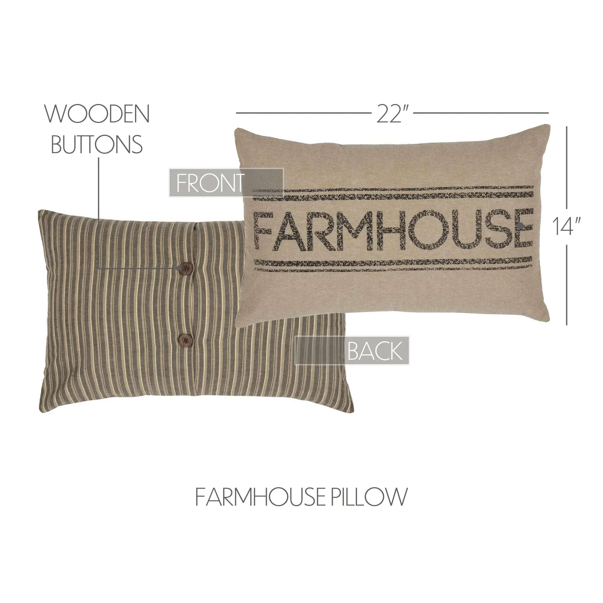 Sawyer Mill Farmhouse Pillow 14x22