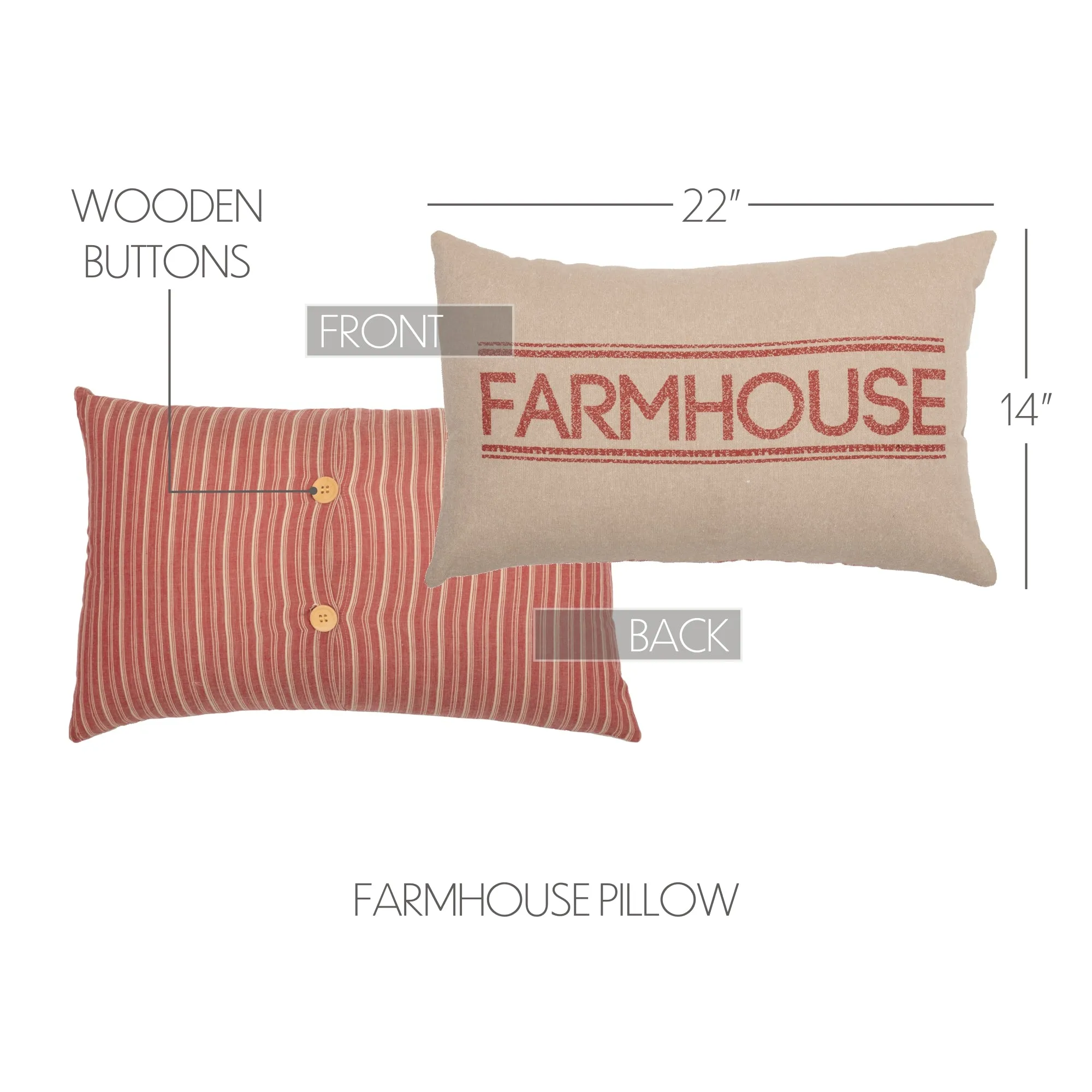 Sawyer Mill Farmhouse Pillow 14x22