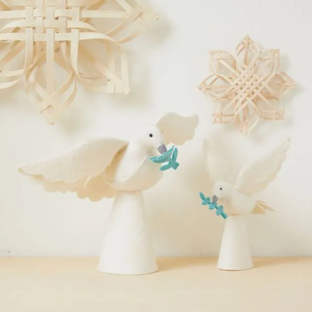 Small Season of Peace Dove Tree Topper