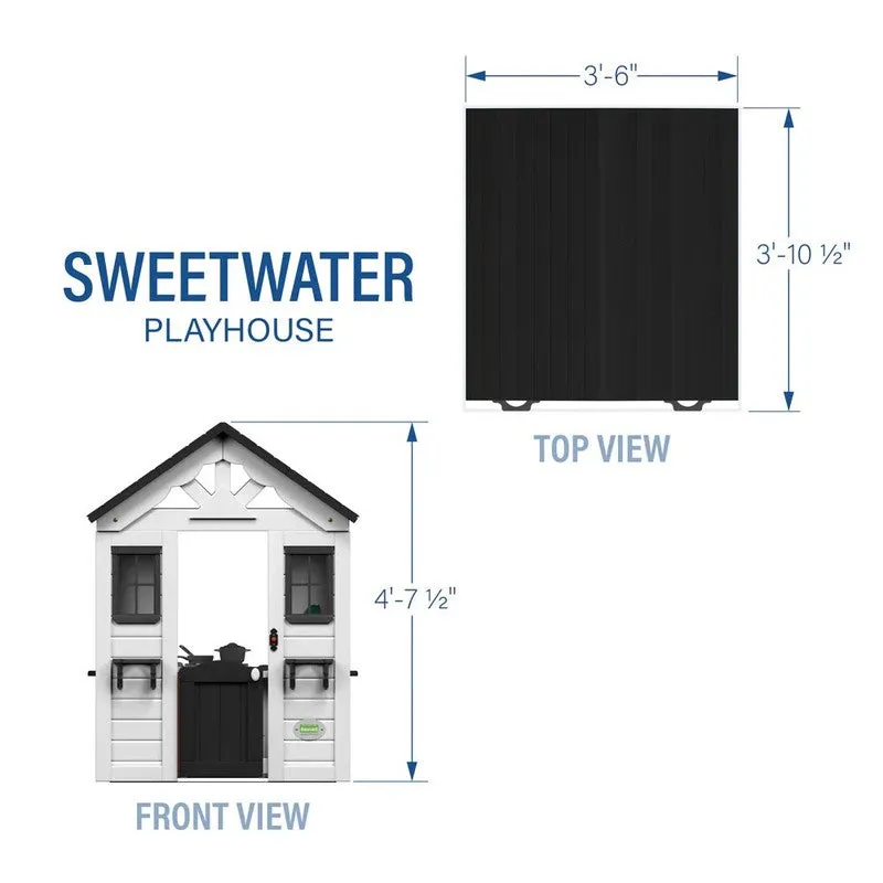 Sweetwater Playhouse White/Antraciet - (COD Not Available)