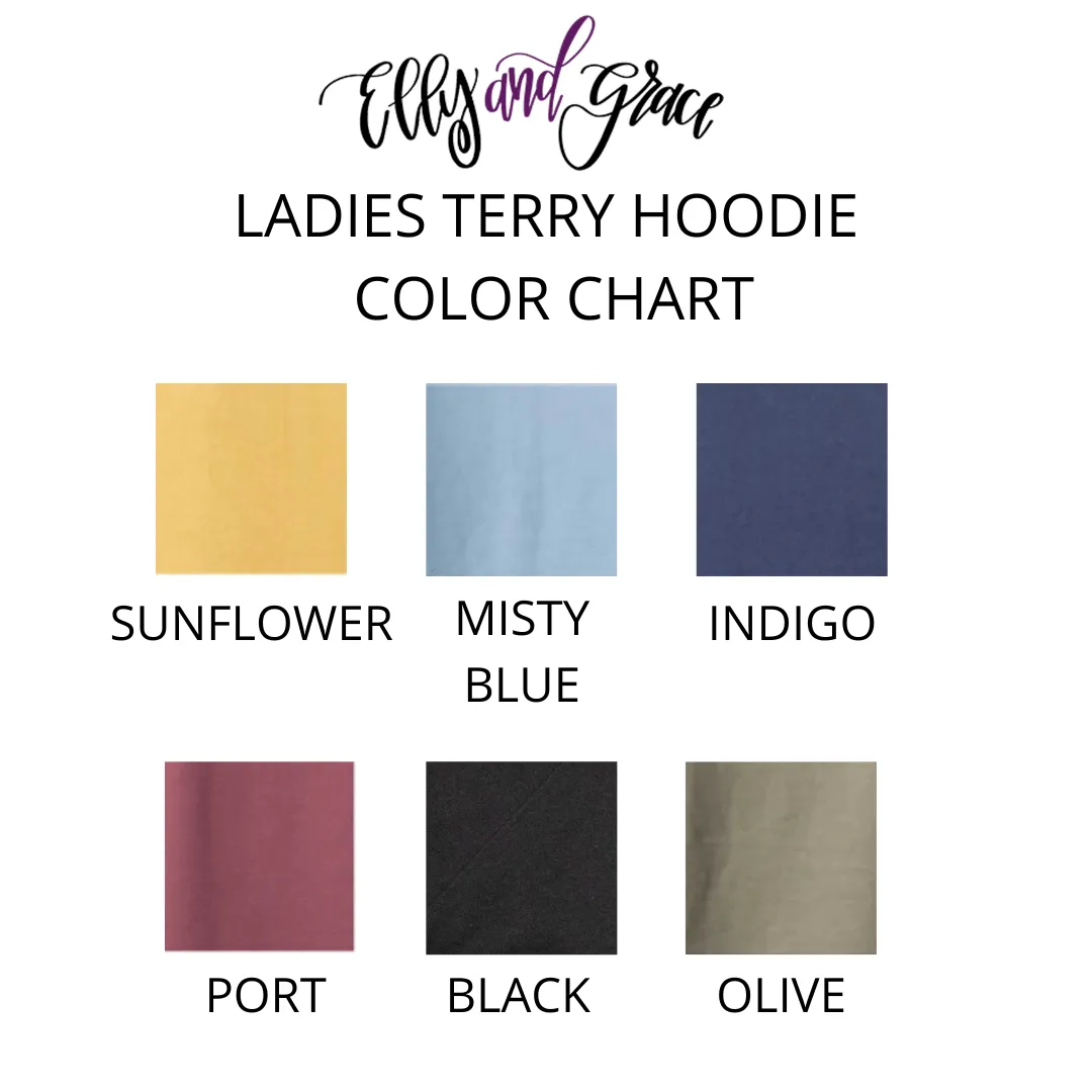 Thankful Grateful & Blessed Lightweight Terry Hoodie