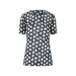 TIGI 14/16 Navy Polka Dot Top