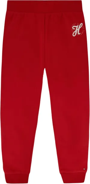 Tommy Hilfiger Girl's Fleece Jogger Sweatpants With Ribbed Cuffs & Functional Side Pockets