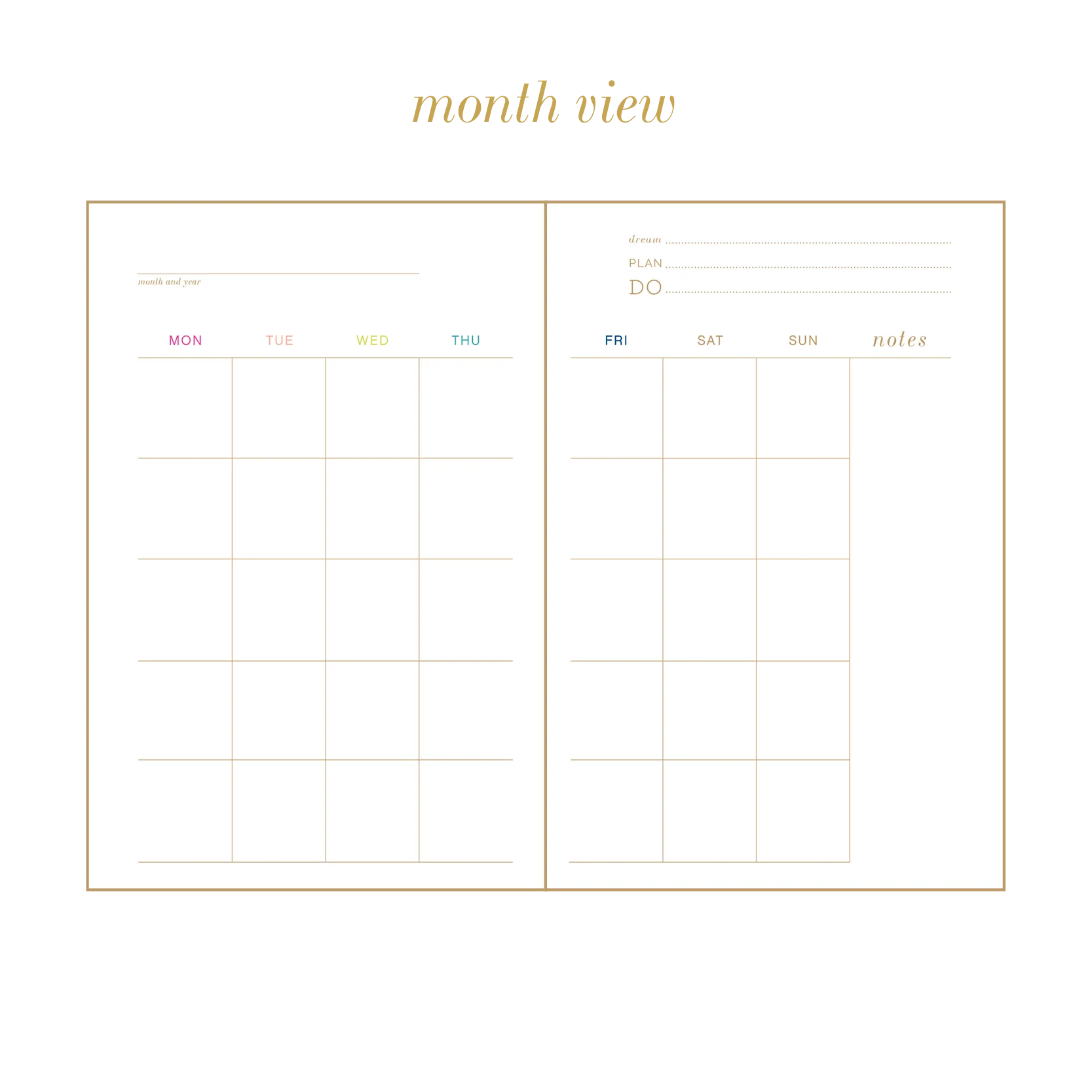 UNDATED masterpiece planner