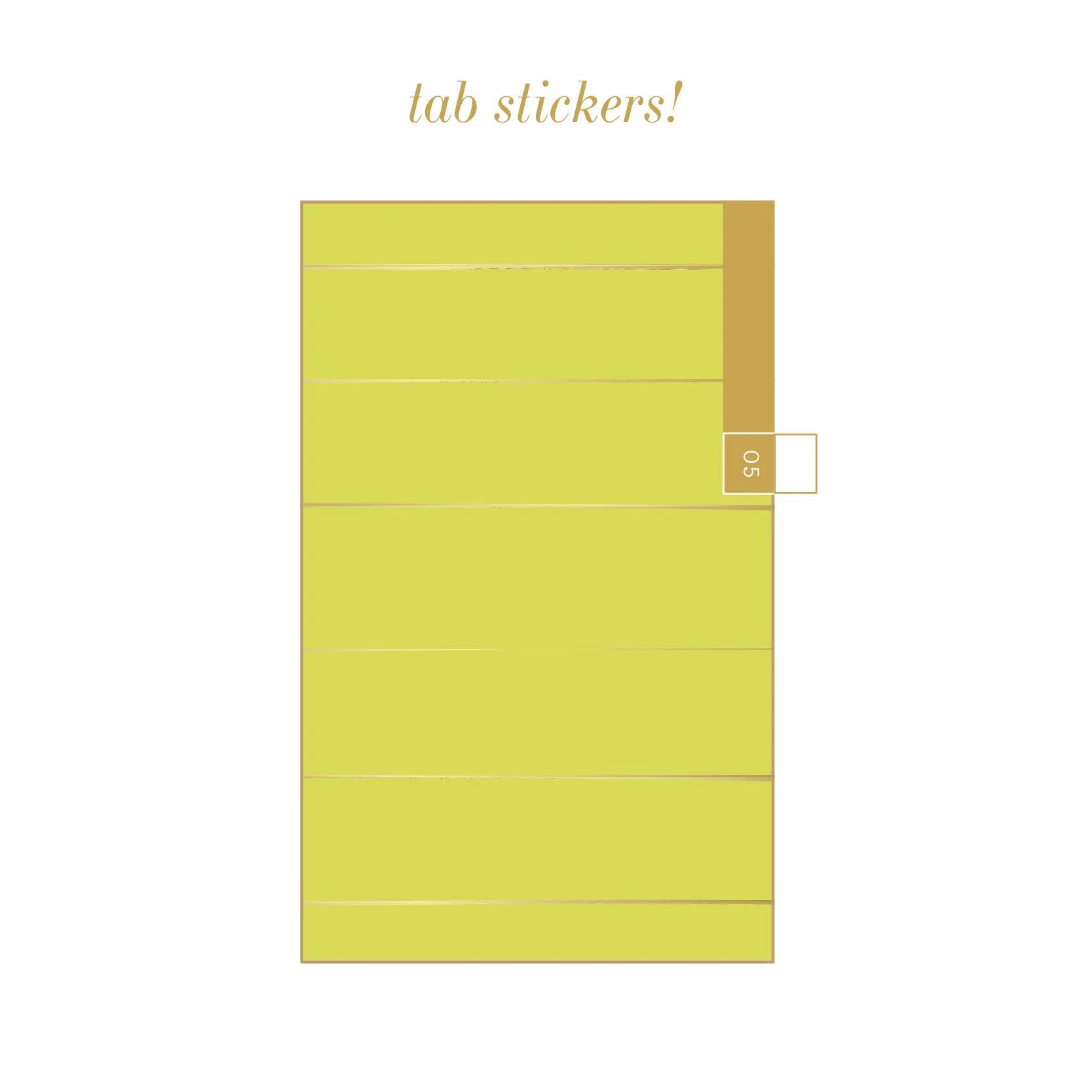 UNDATED paint stripe planner