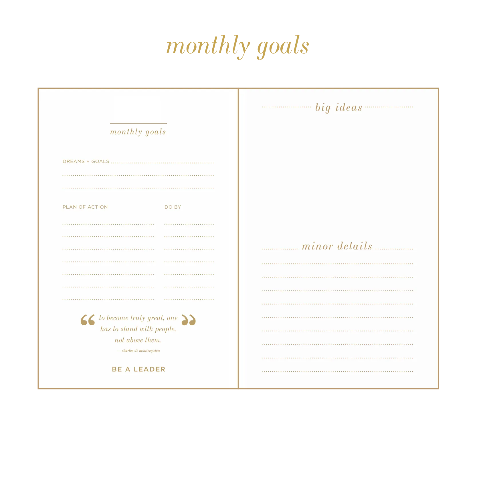 UNDATED paint stripe planner