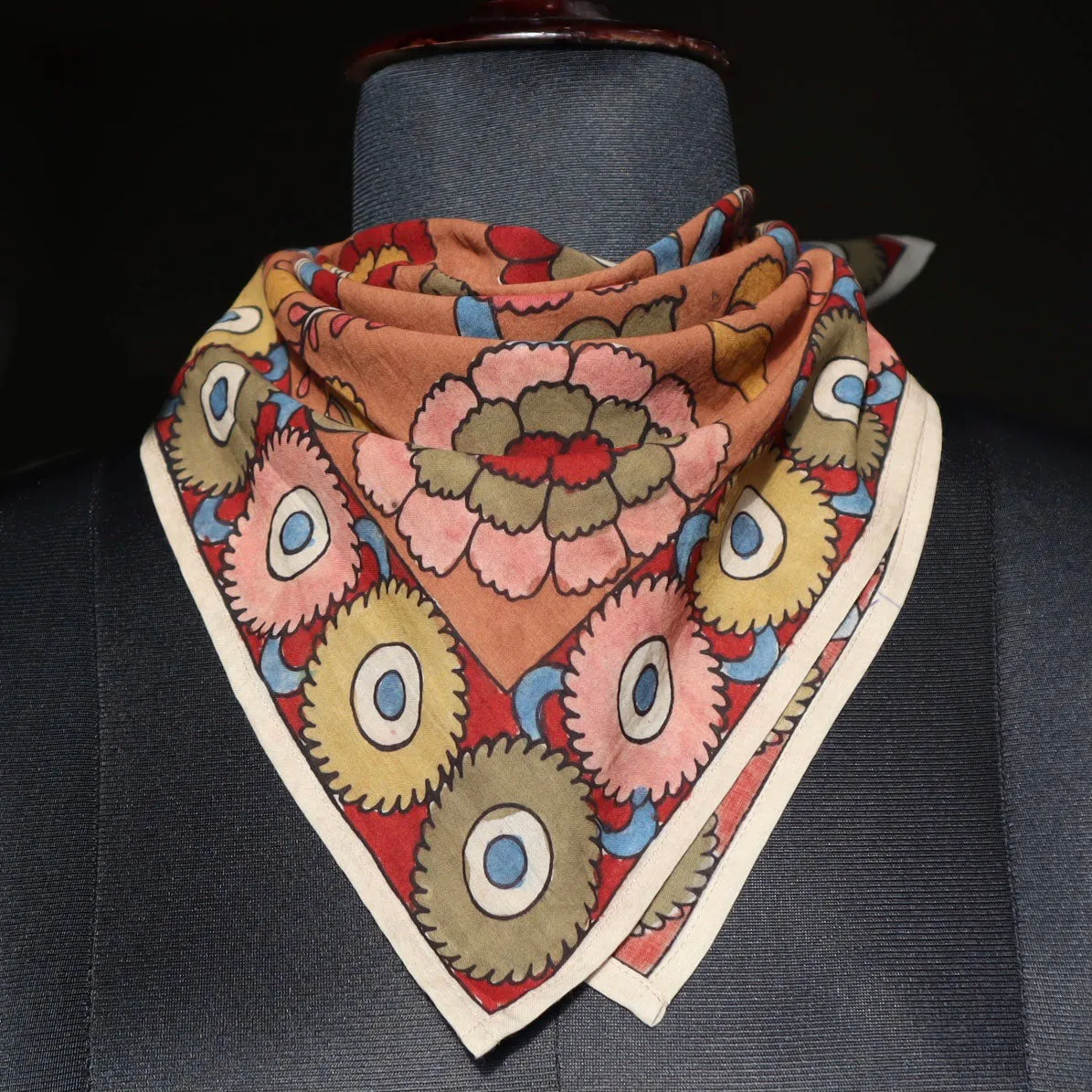 Vibrant Garden - Limited Edition Hand Painted Cotton Bandana