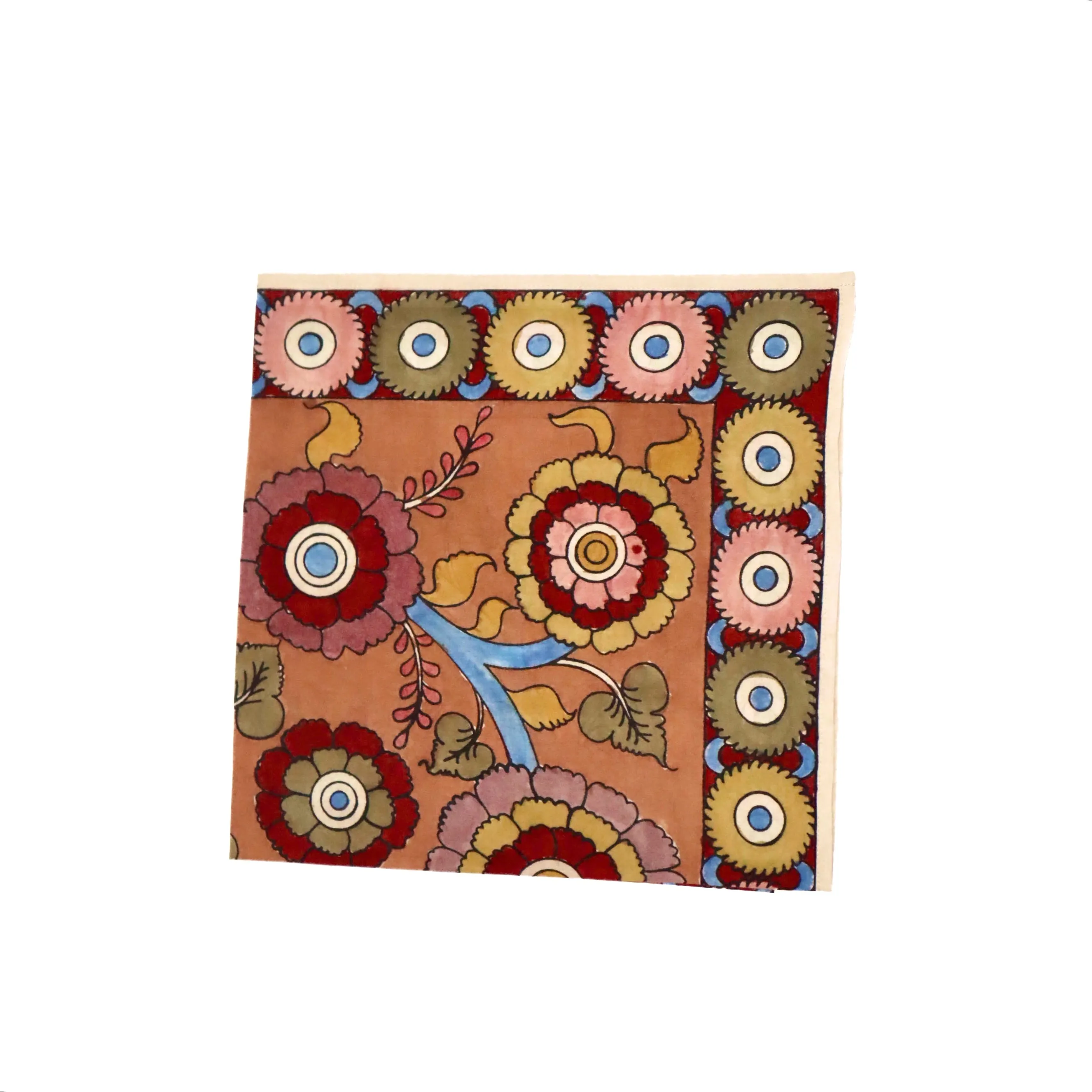 Vibrant Garden - Limited Edition Hand Painted Cotton Bandana