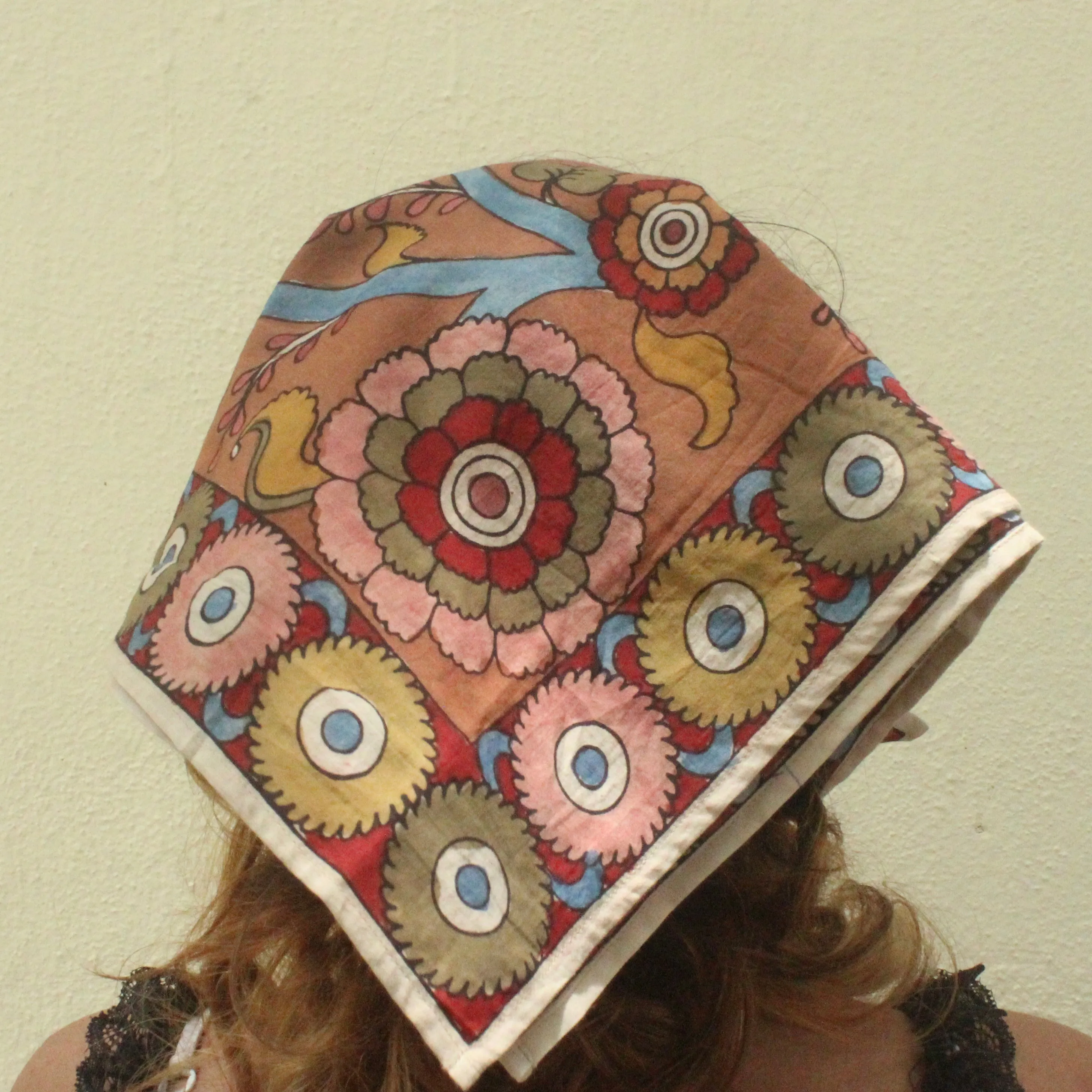 Vibrant Garden - Limited Edition Hand Painted Cotton Bandana