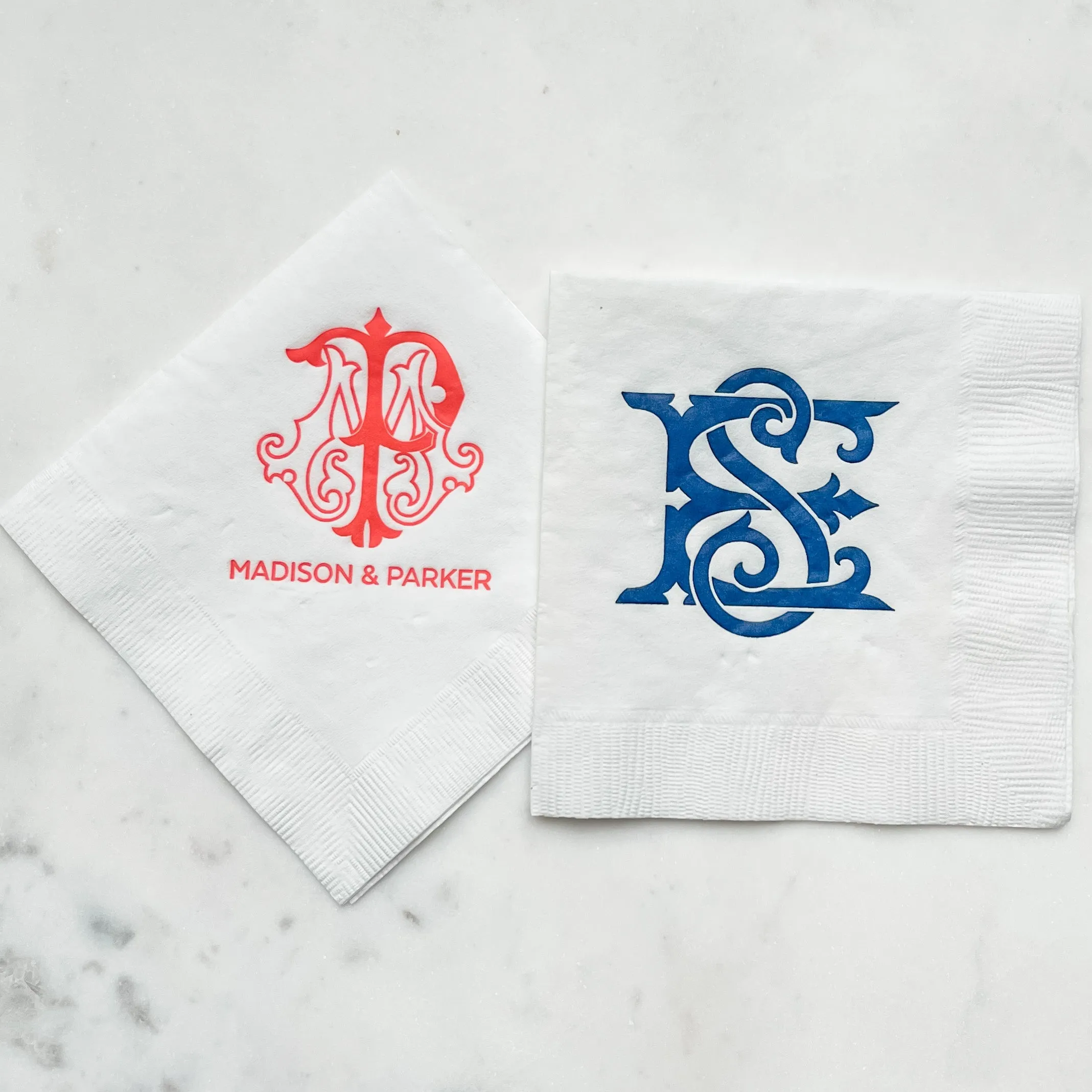 Vibrant Monogram 3ply Event Napkins