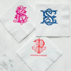 Vibrant Monogram 3ply Event Napkins