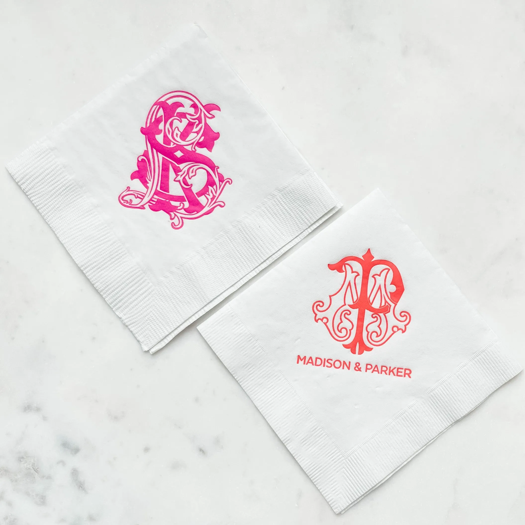 Vibrant Monogram 3ply Event Napkins