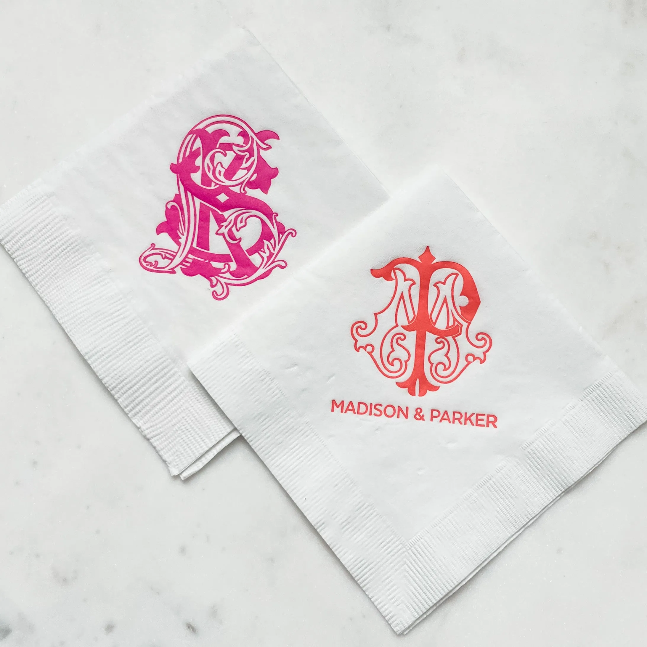 Vibrant Monogram 3ply Event Napkins
