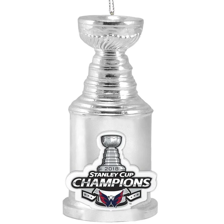Washington Capitals 2018 Stanley Cup Champions Trophy Christmas Ornament