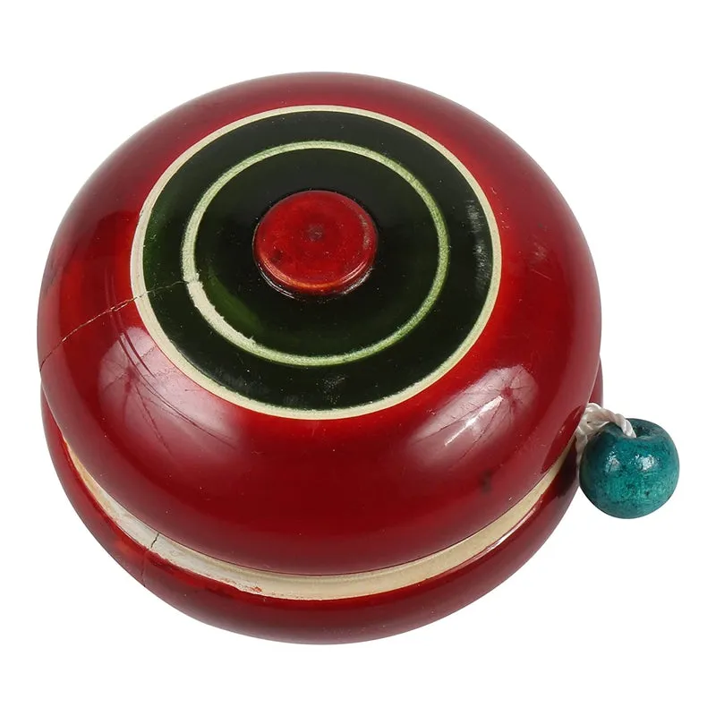 Wooden Spinning Tops - Set of 3 Pcs( Multicolor)