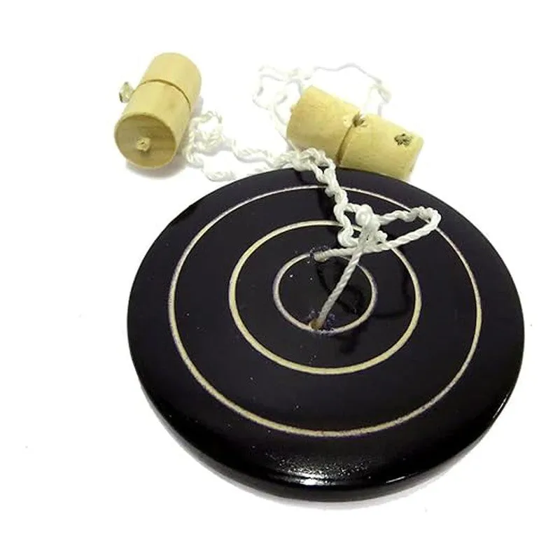 Wooden Spinning Yo-Yo and Multi-Color Bhingri Hand Spinning Toy (set of 2)